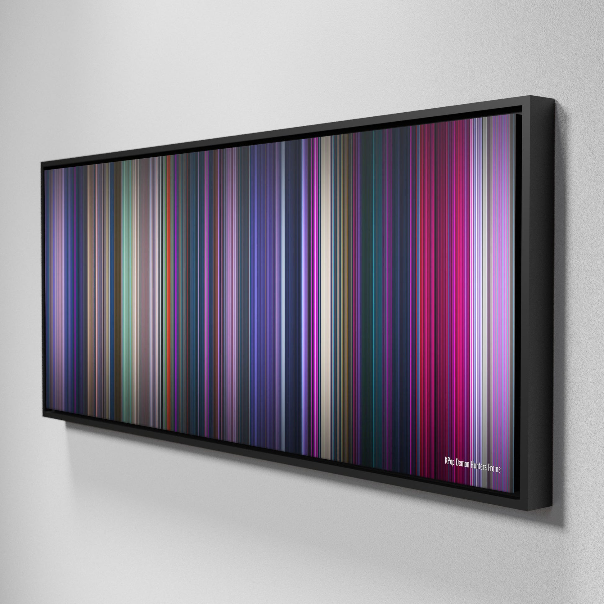 Side view of Framed Buff's of kpop_demon_hunters Frome on the wall