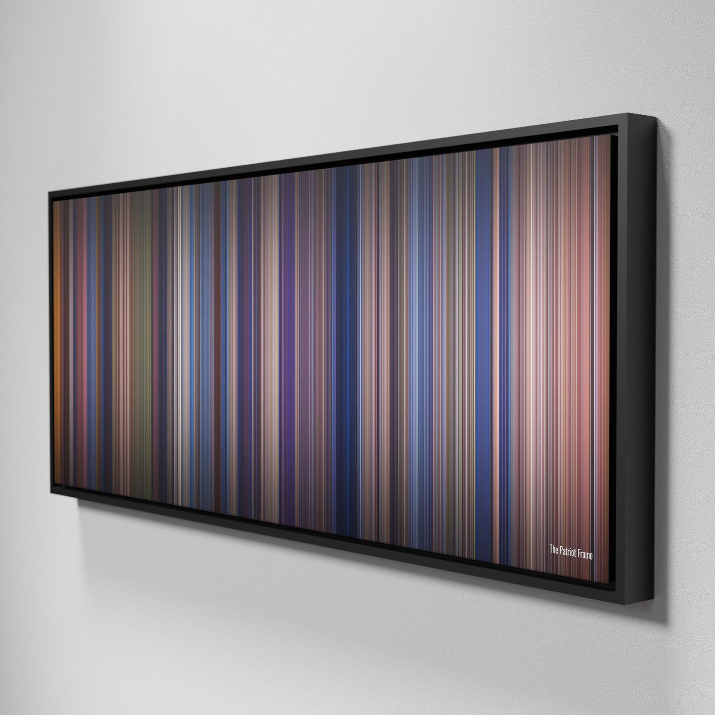 Side view of Framed Buff's of the_patriot Frome on the wall