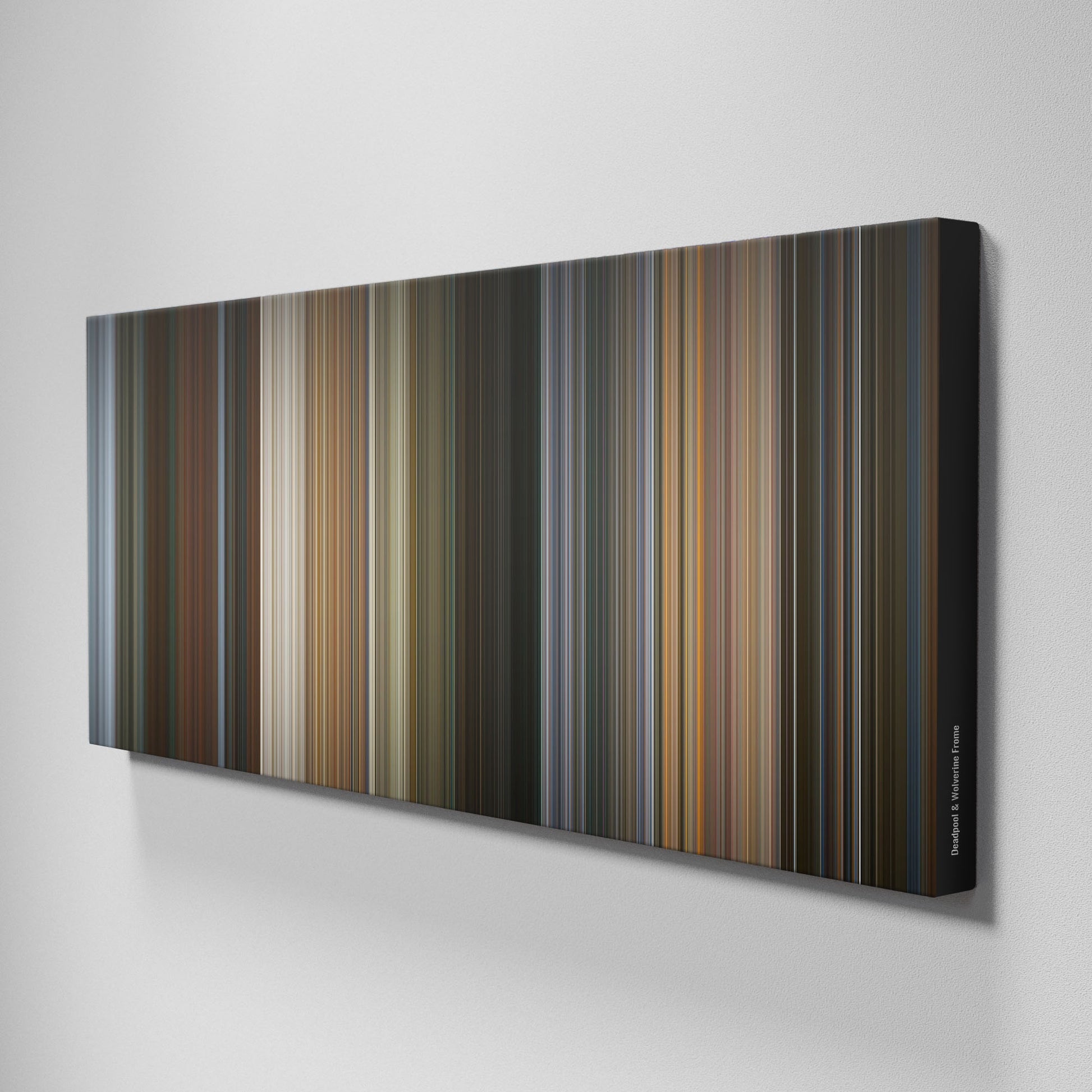 Side view of Buff's of deadpool_&_wolverine Frome on the wall