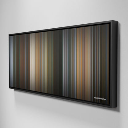 Side view of Framed Buff's of deadpool_&_wolverine Frome on the wall