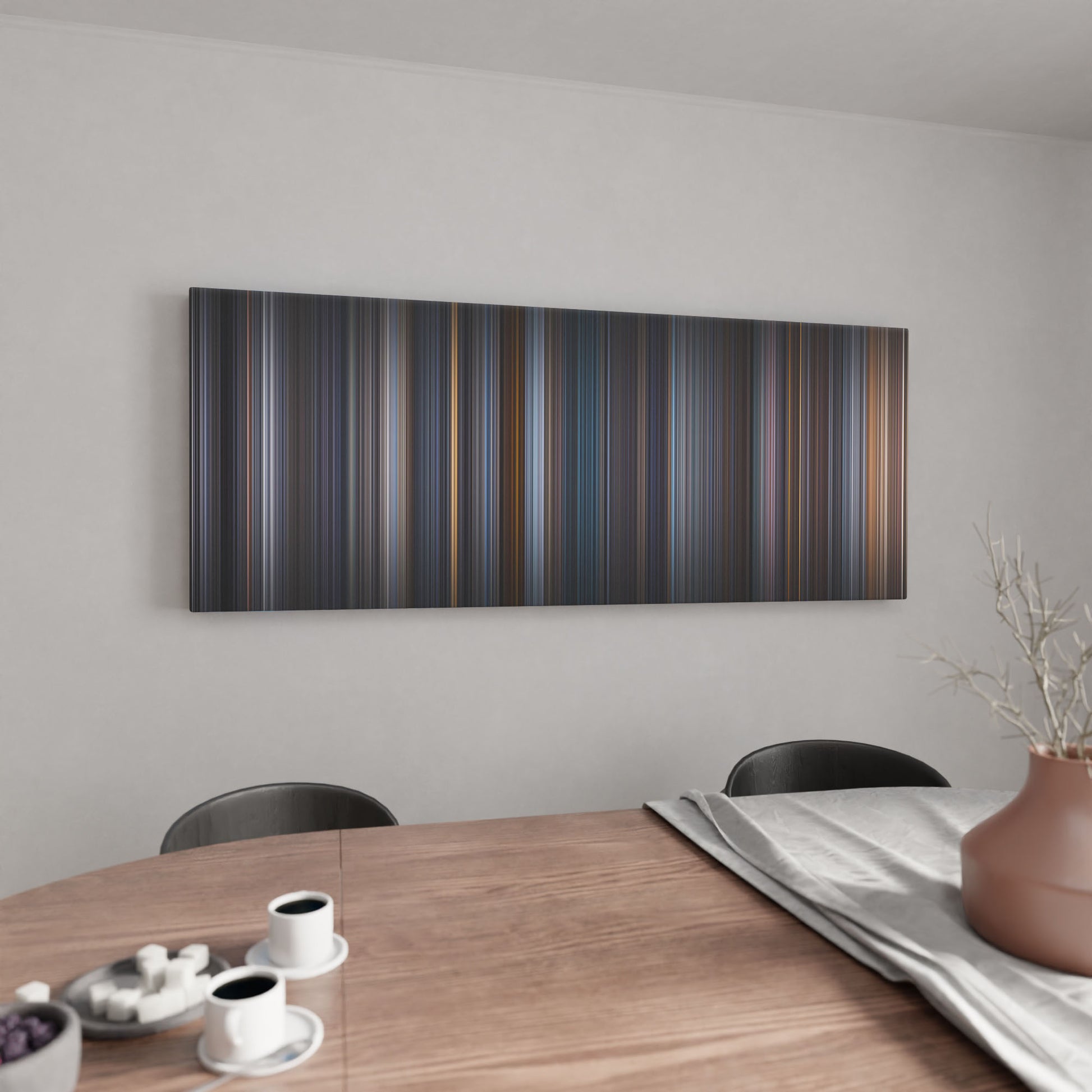 Kitchen with equilibrium Frome on the wall