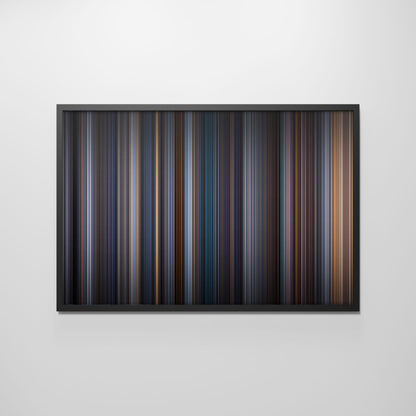 Front view of equilibrium Frome framed poster on the wall