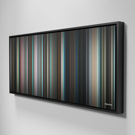 Side view of Framed Buff's of aftersun Frome on the wall