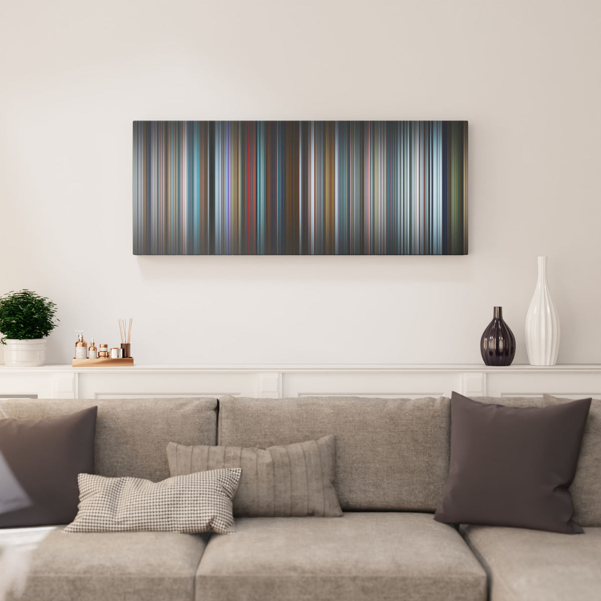 Living room interior with free_guy Frome on the wall
