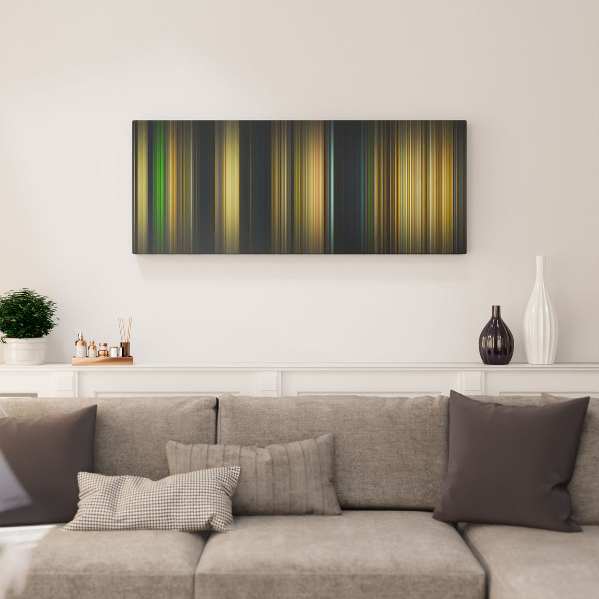 Living room interior with nope Frome on the wall