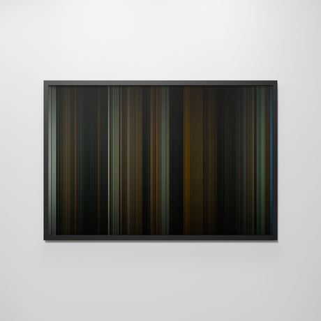 Front view of obsession Frome framed poster on the wall