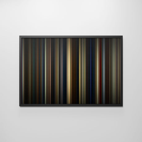 Front view of saltburn Frome framed poster on the wall