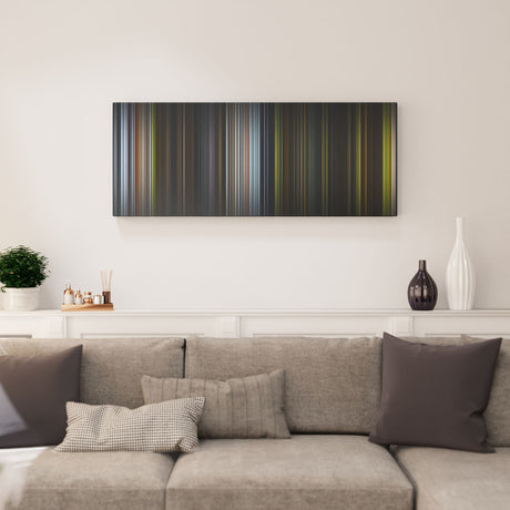 Living room interior with the_mandalorian_and_grogu Frome on the wall