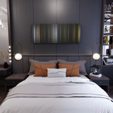 Bedroom interior with the_mandalorian_and_grogu Frome on the wall