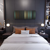 Bedroom interior with thunderbolts Frome on the wall
