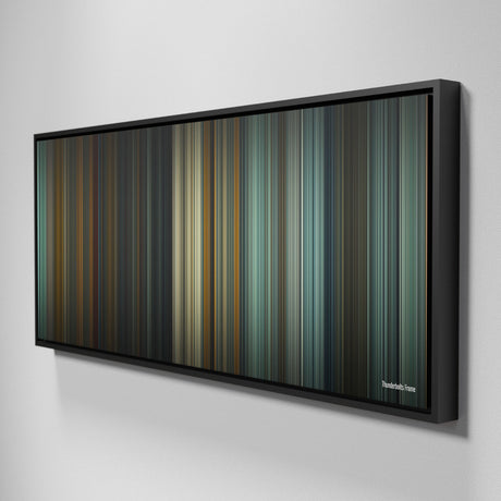 Side view of Framed Buff's of thunderbolts Frome on the wall