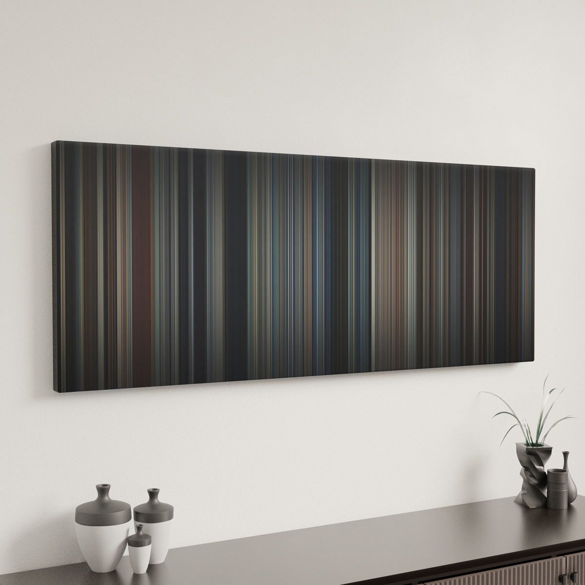 Minimal interior design with weapons Frome on the wall