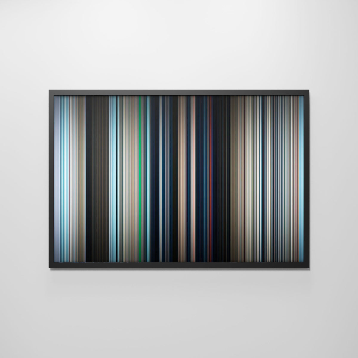 Front view of superman_2025 Frome framed poster on the wall