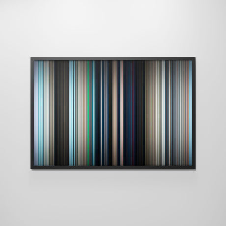 Front view of superman_2025 Frome framed poster on the wall