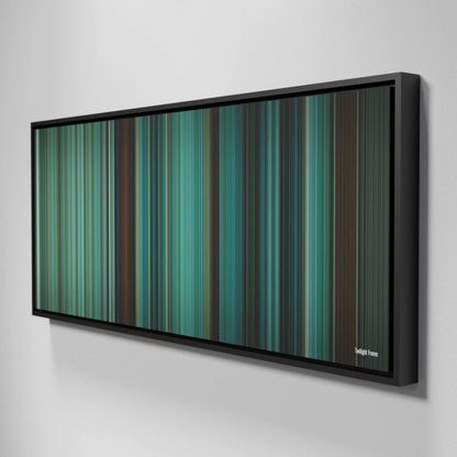 Side view of Framed Buff's of Twilight Frome on the wall