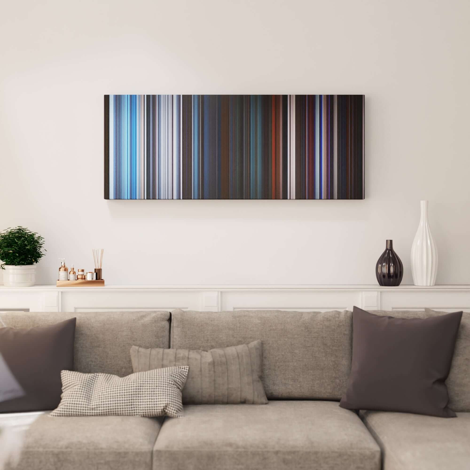 Star Wars: Episode V - The Empire Strikes Back canvas print in living room - film wall decor