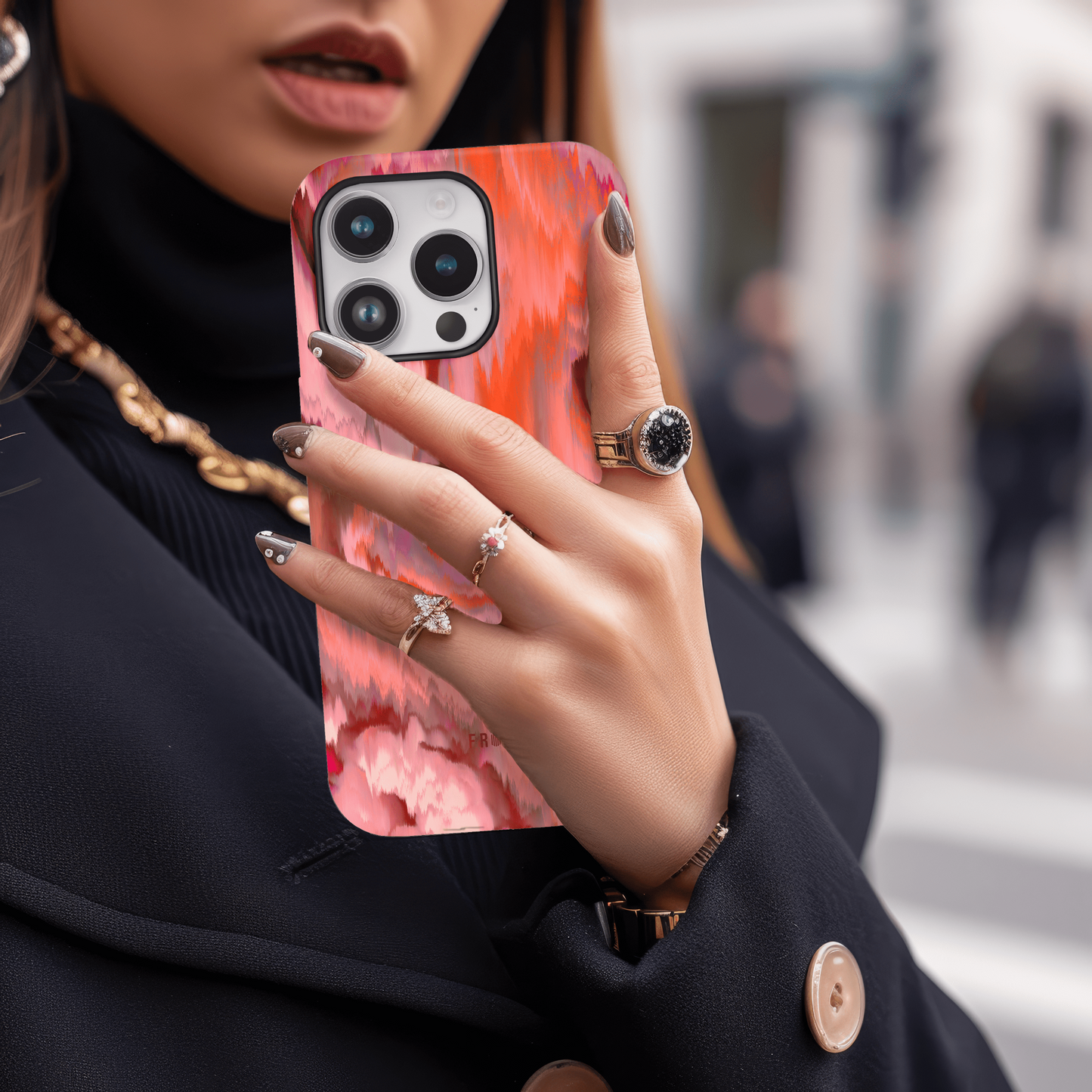 Verdant Crimson Mosaic