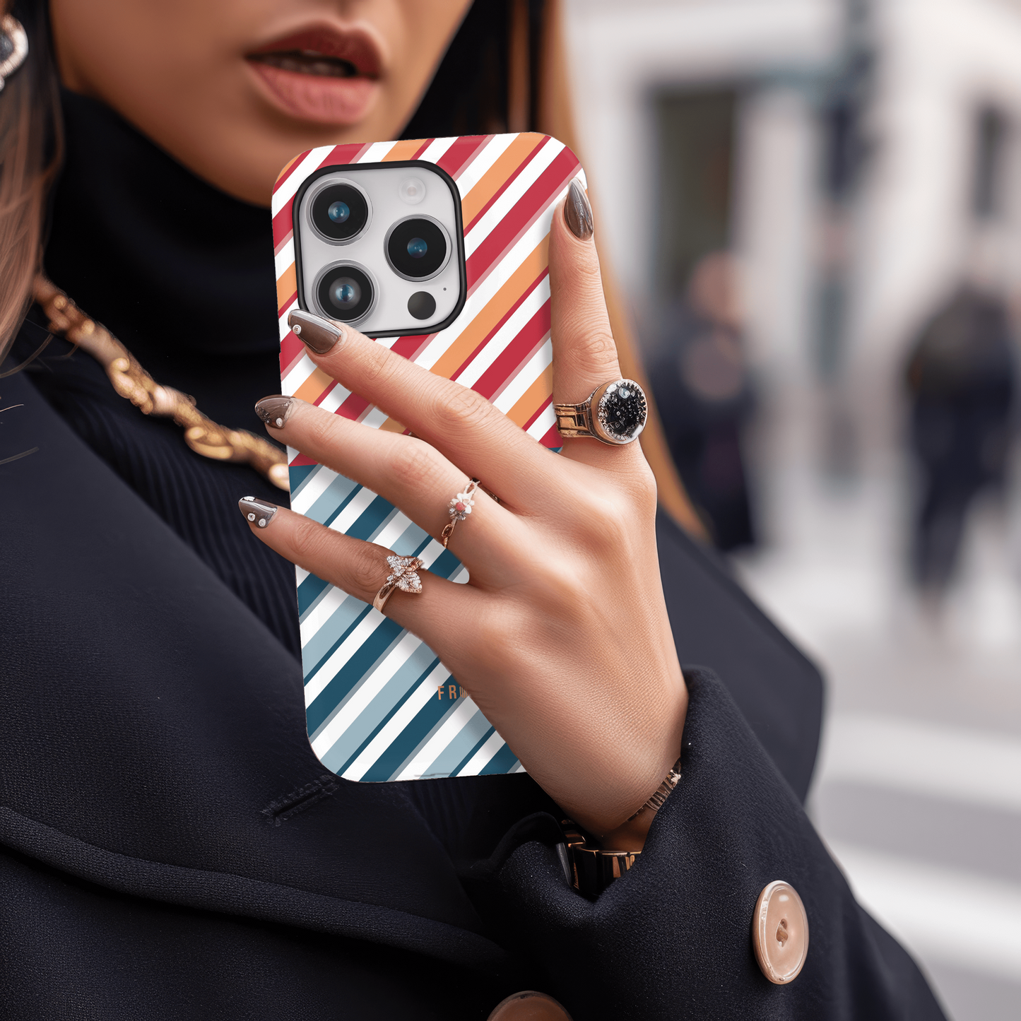 Diagonal Chic Stripe Fusion