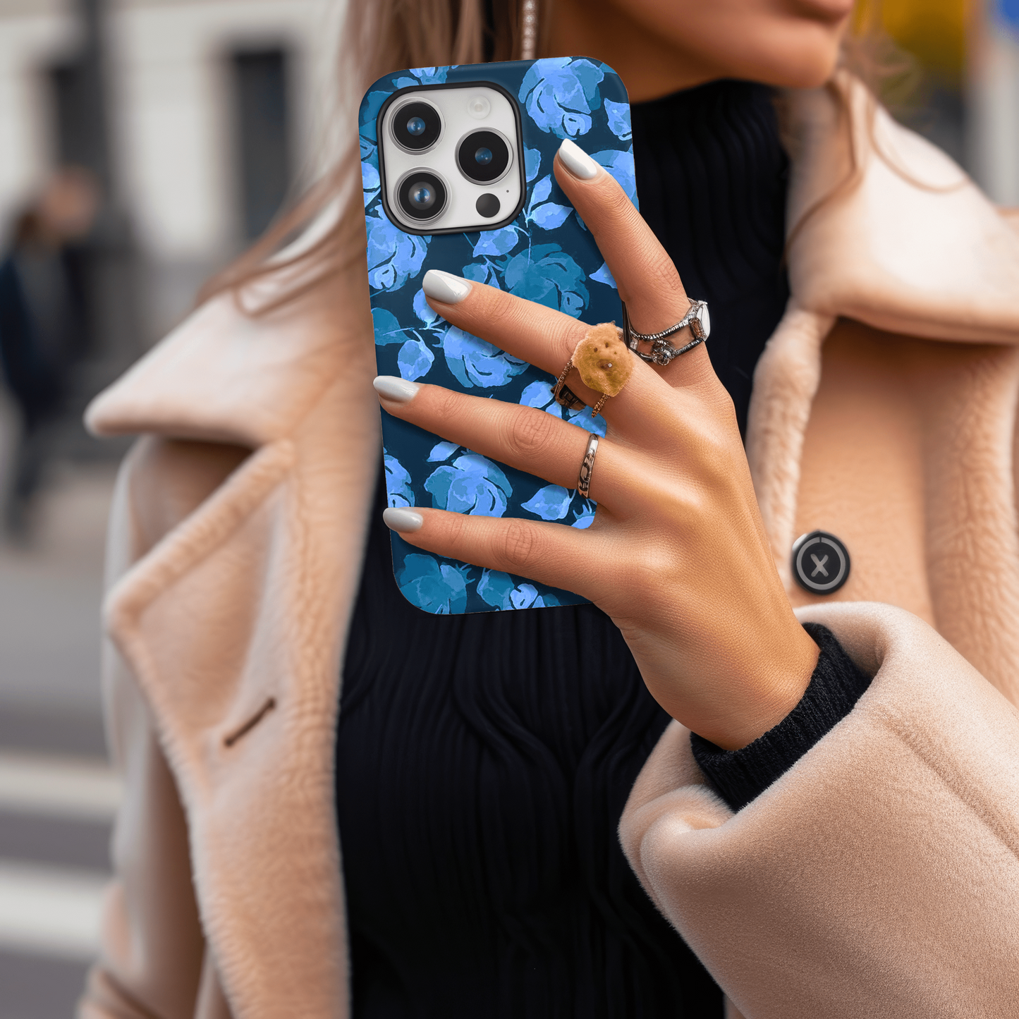 Cerulean Bloom Elegance