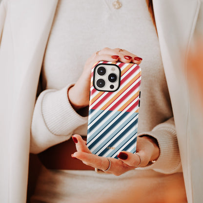 Diagonal Chic Stripe Fusion