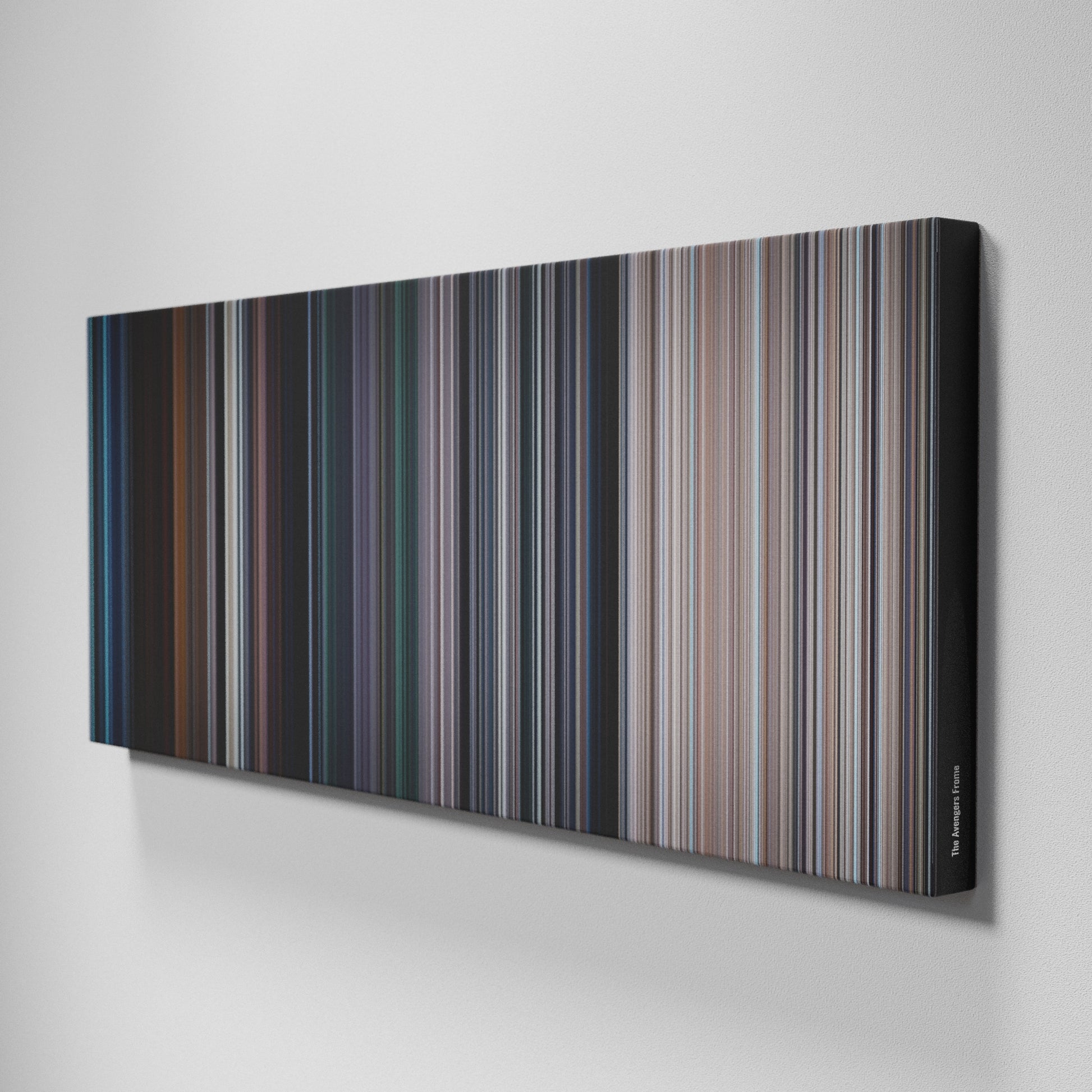 Side view of Buff's of The Avengers Frome on the wall