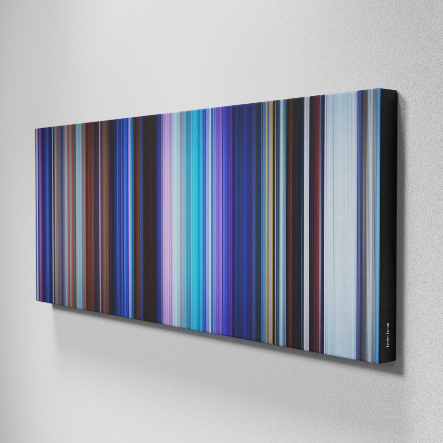 Side view of Buff's of Frozen Frome on the wall