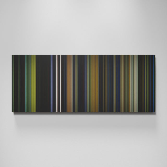The Matrix movie canvas wall art - color palette print