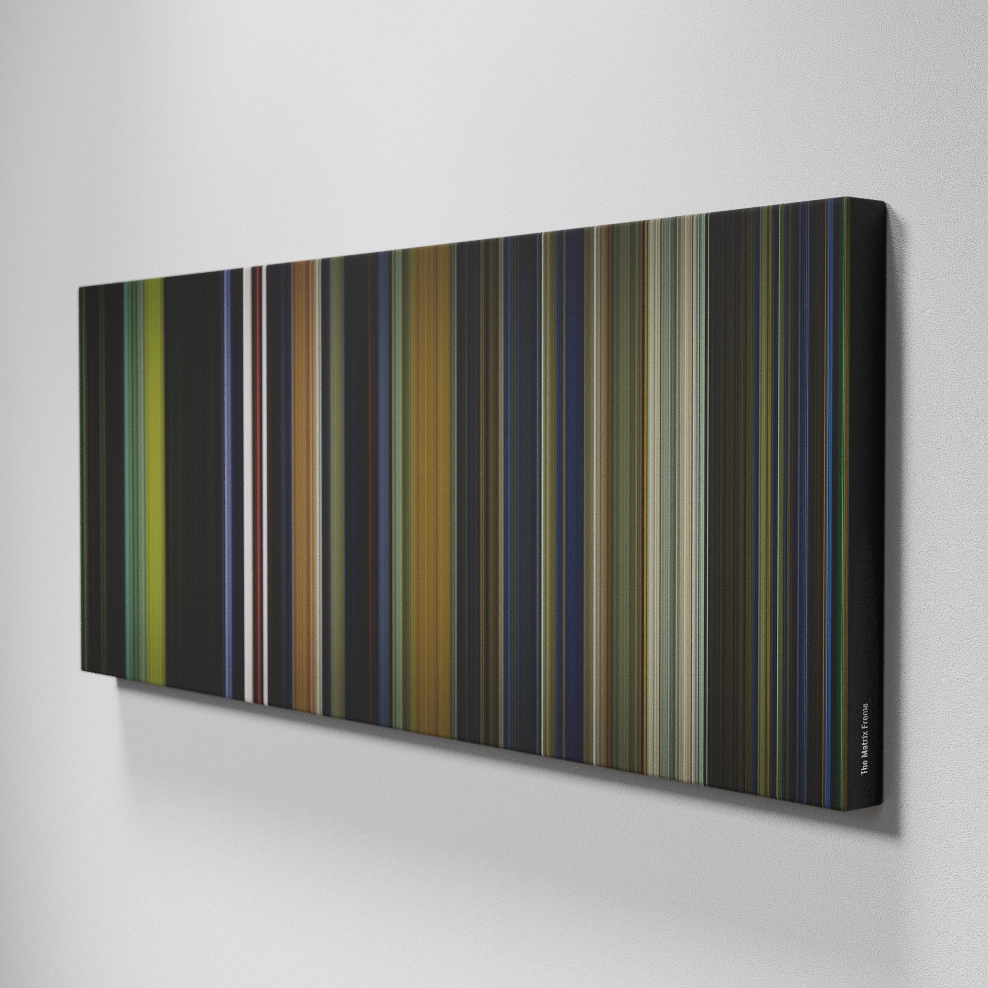 Side view of Buff's of The Matrix Frome on the wall