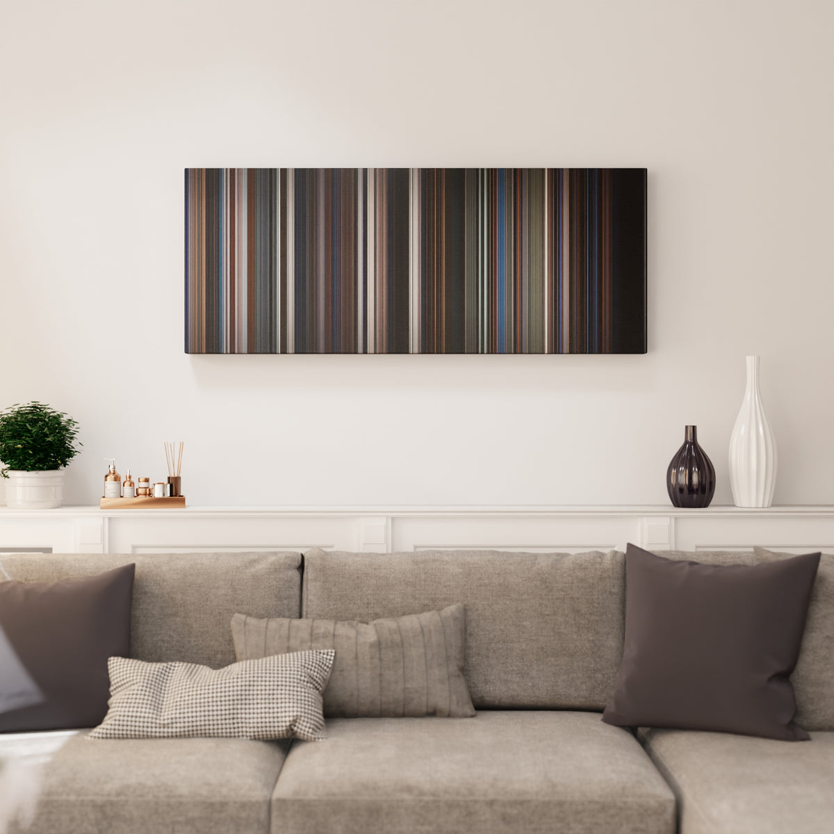 The Dark Knight canvas print in living room - film wall decor