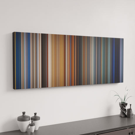 Titanic canvas art in modern interior - movie color palette