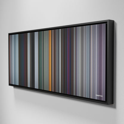 Side view of Framed Buff's of Deadpool Frome on the wall