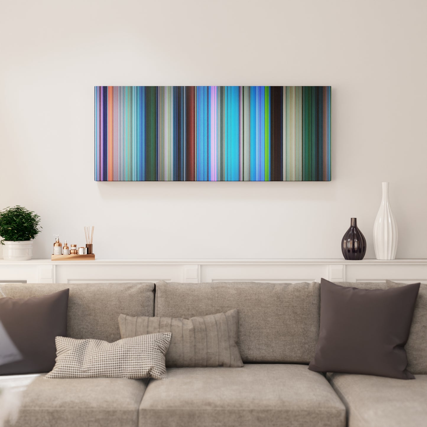 Living room interior with Finding Nemo Frome on the wall