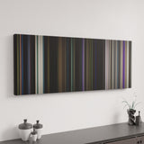 Guardians of the Galaxy canvas art in modern interior - movie color palette