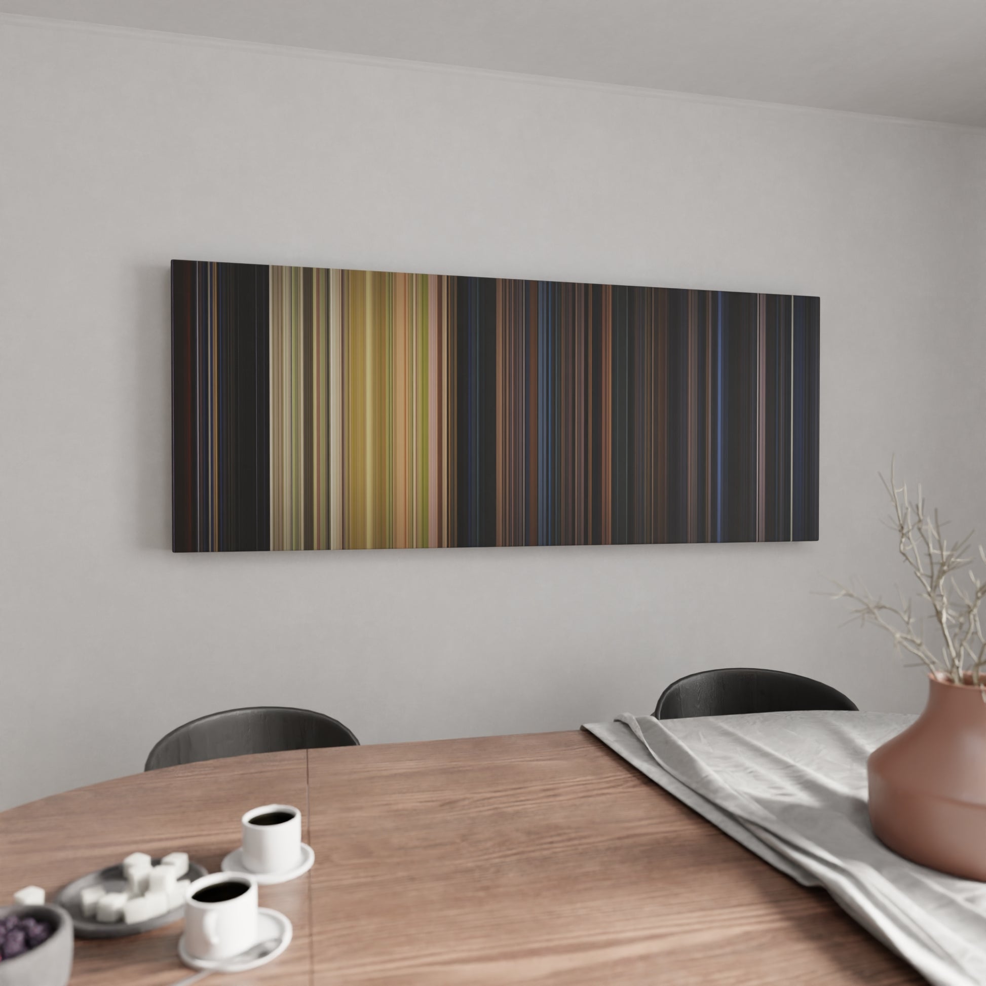 Kitchen with Halloween Frome on the wall