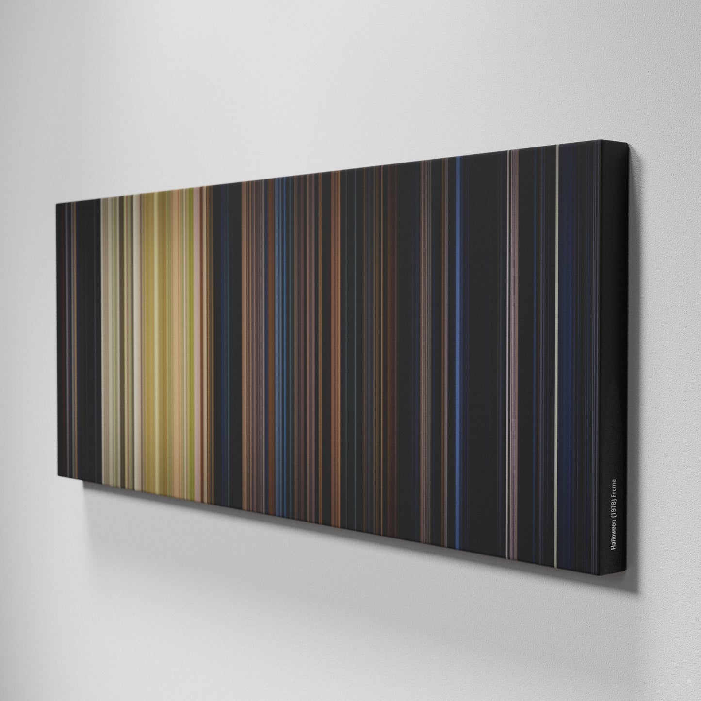 Side view of Buff's of Halloween Frome on the wall