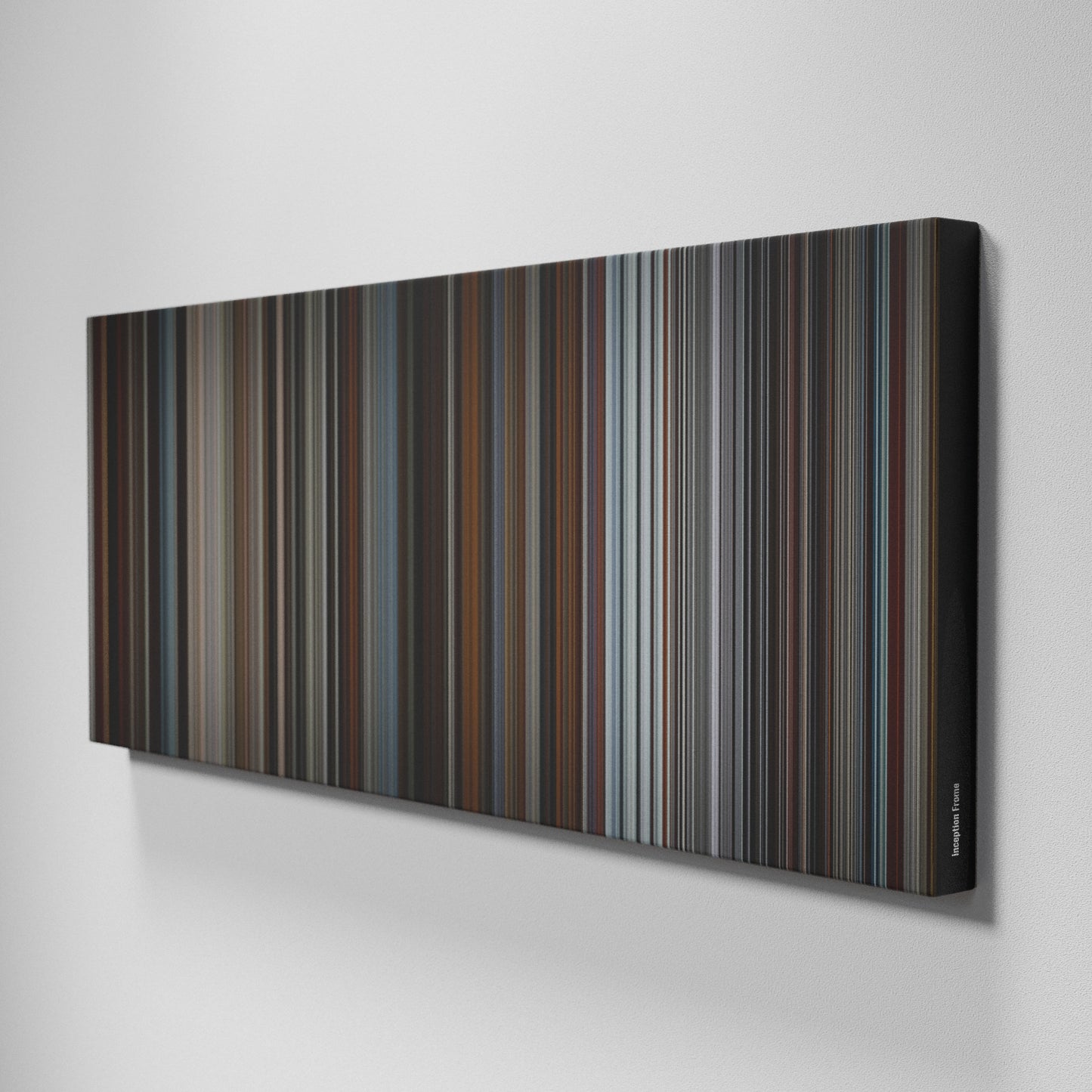 Side view of Buff's of Inception Frome on the wall