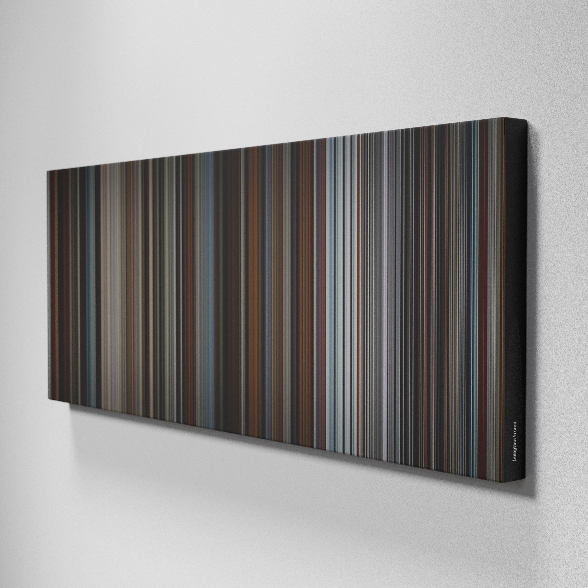 Side view of Buff's of Inception Frome on the wall