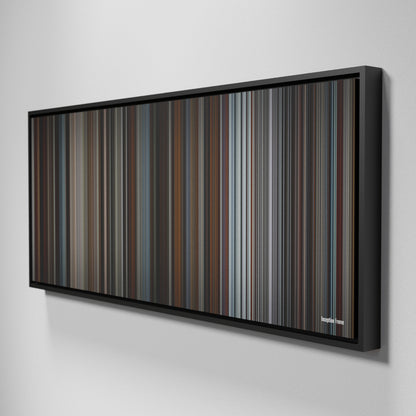 Side view of Framed Buff's of Inception Frome on the wall