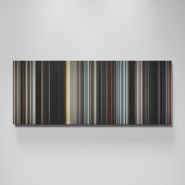 Iron Man movie canvas wall art - color palette print