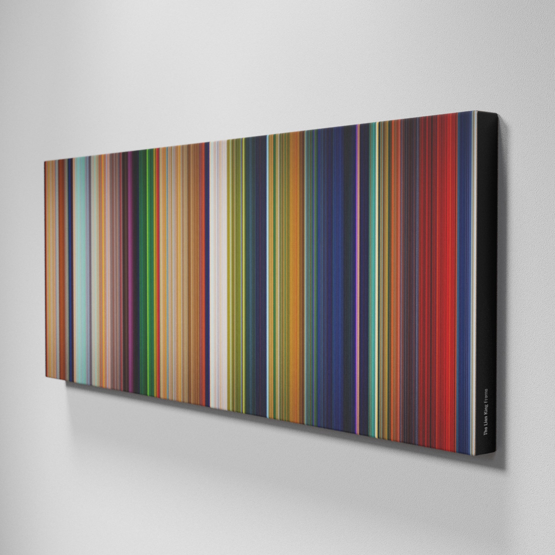 Side view of Buff's of The Lion King Frome on the wall