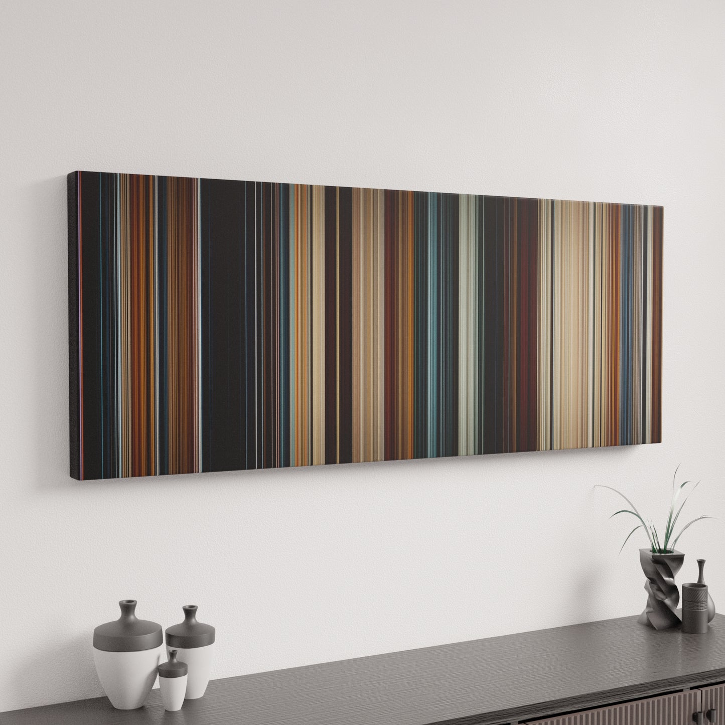 Minimal interior design with Thor Frome on the wall