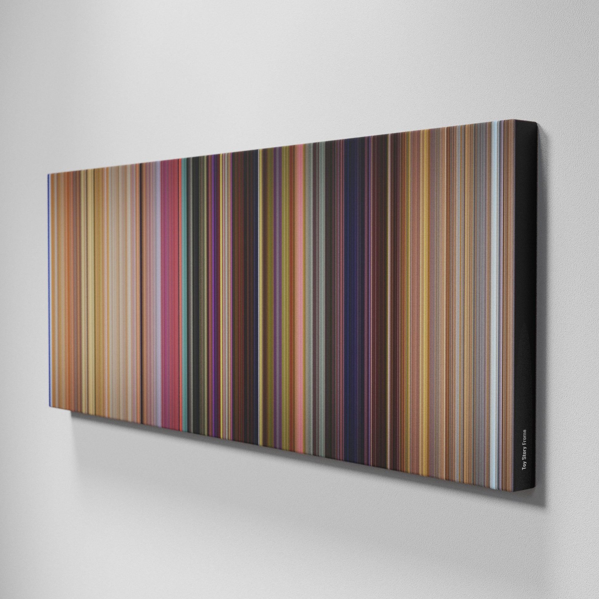 Side view of Buff's of Toy Story Frome on the wall