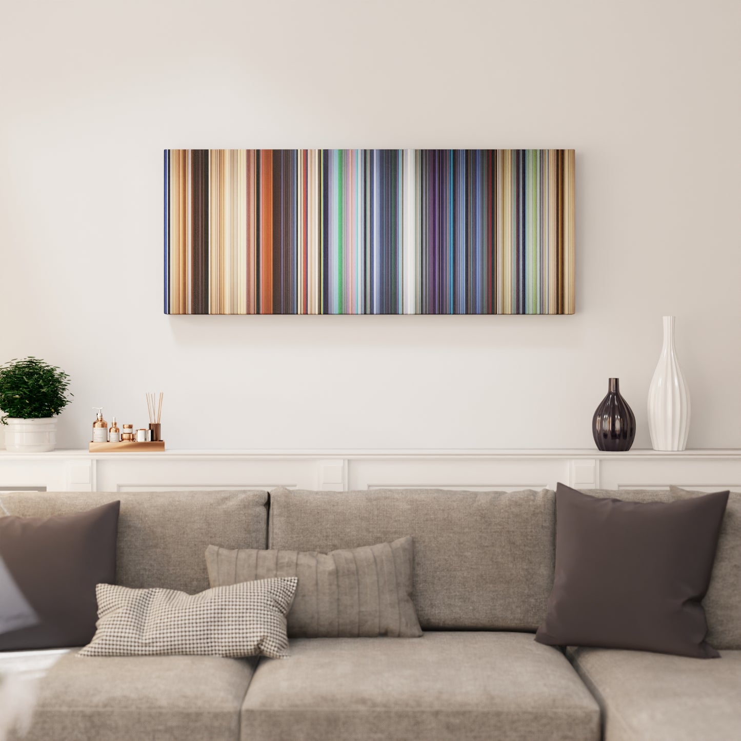 Living room interior with Wall-e Frome on the wall