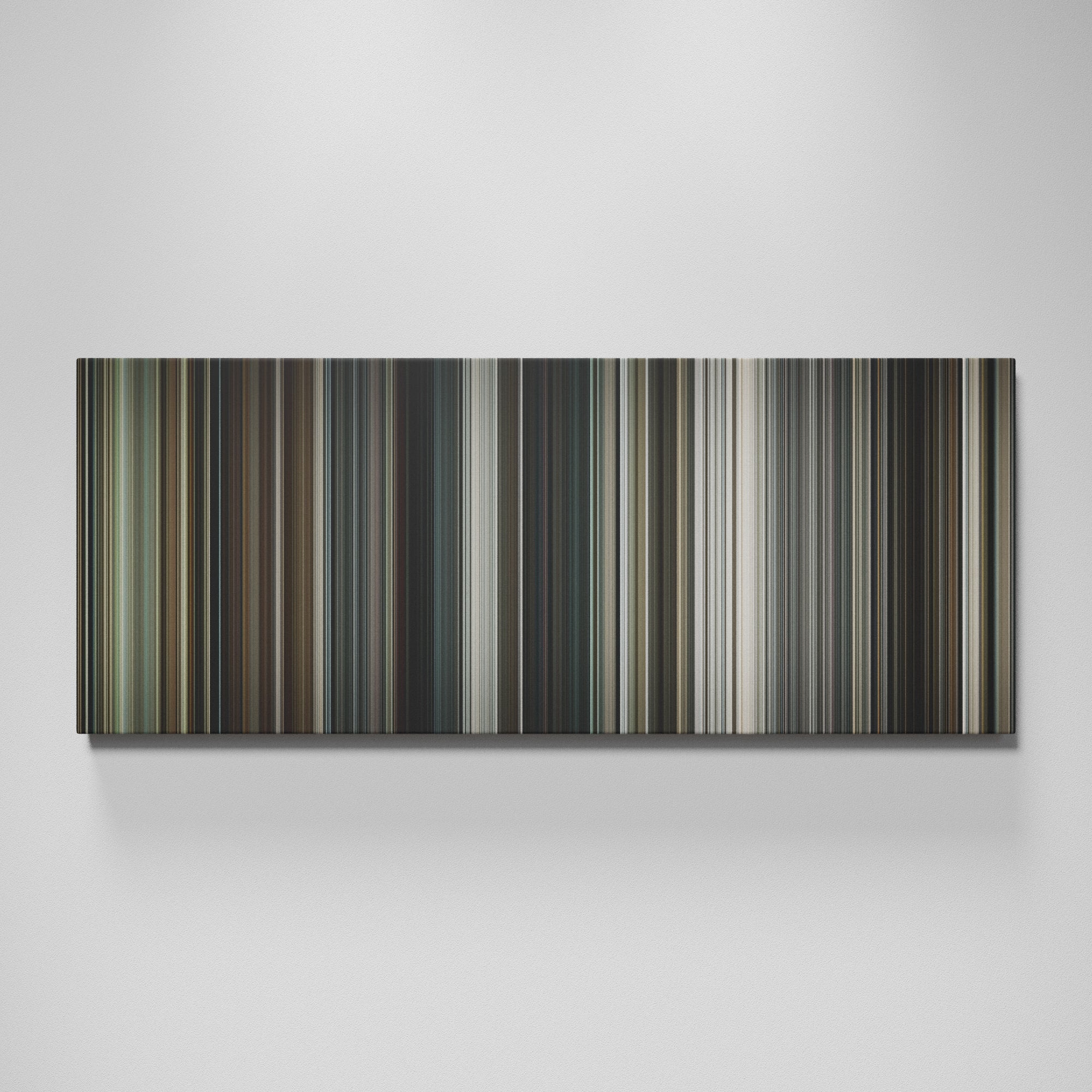 Interstellar movie canvas wall art - color palette print