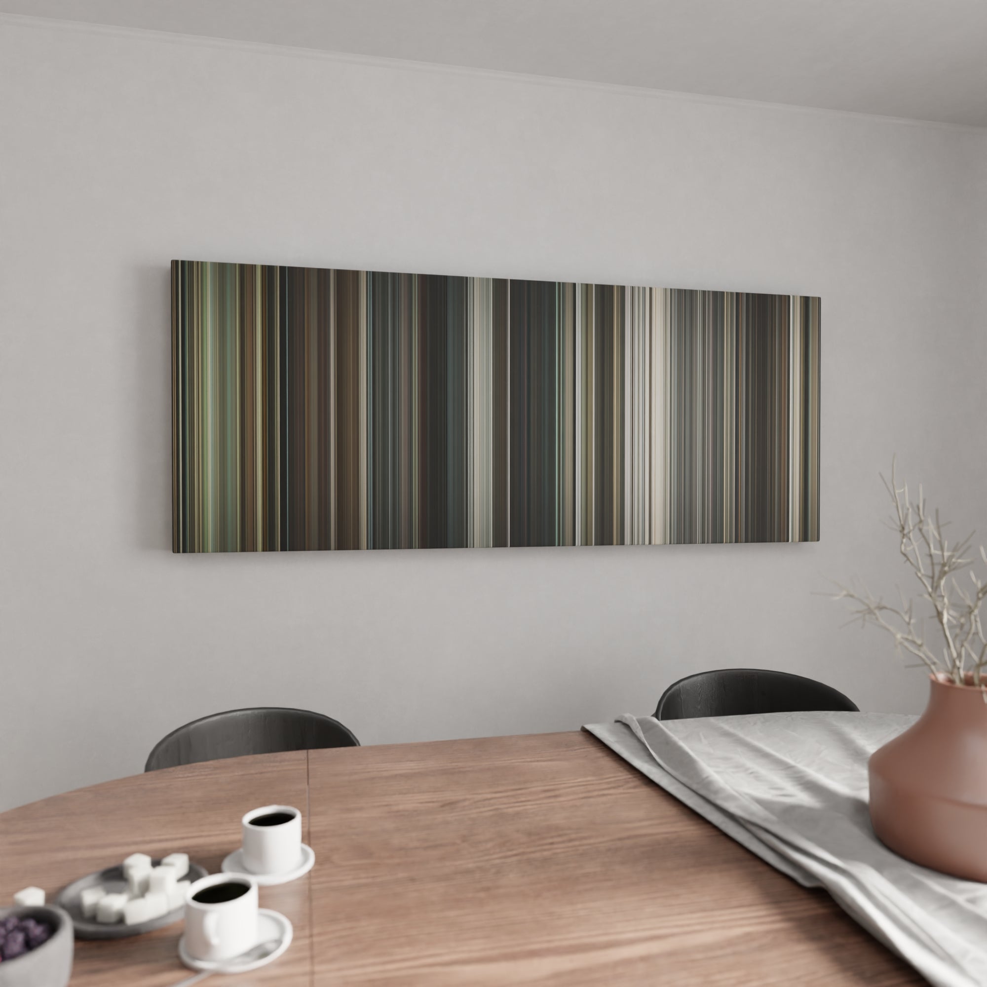 Interstellar canvas wall art in kitchen - movie decor