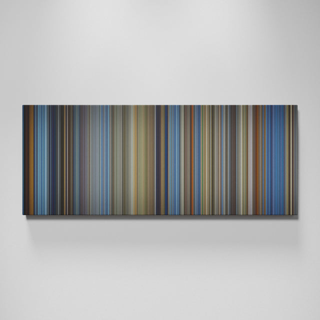 Top Gun movie canvas wall art - color palette print