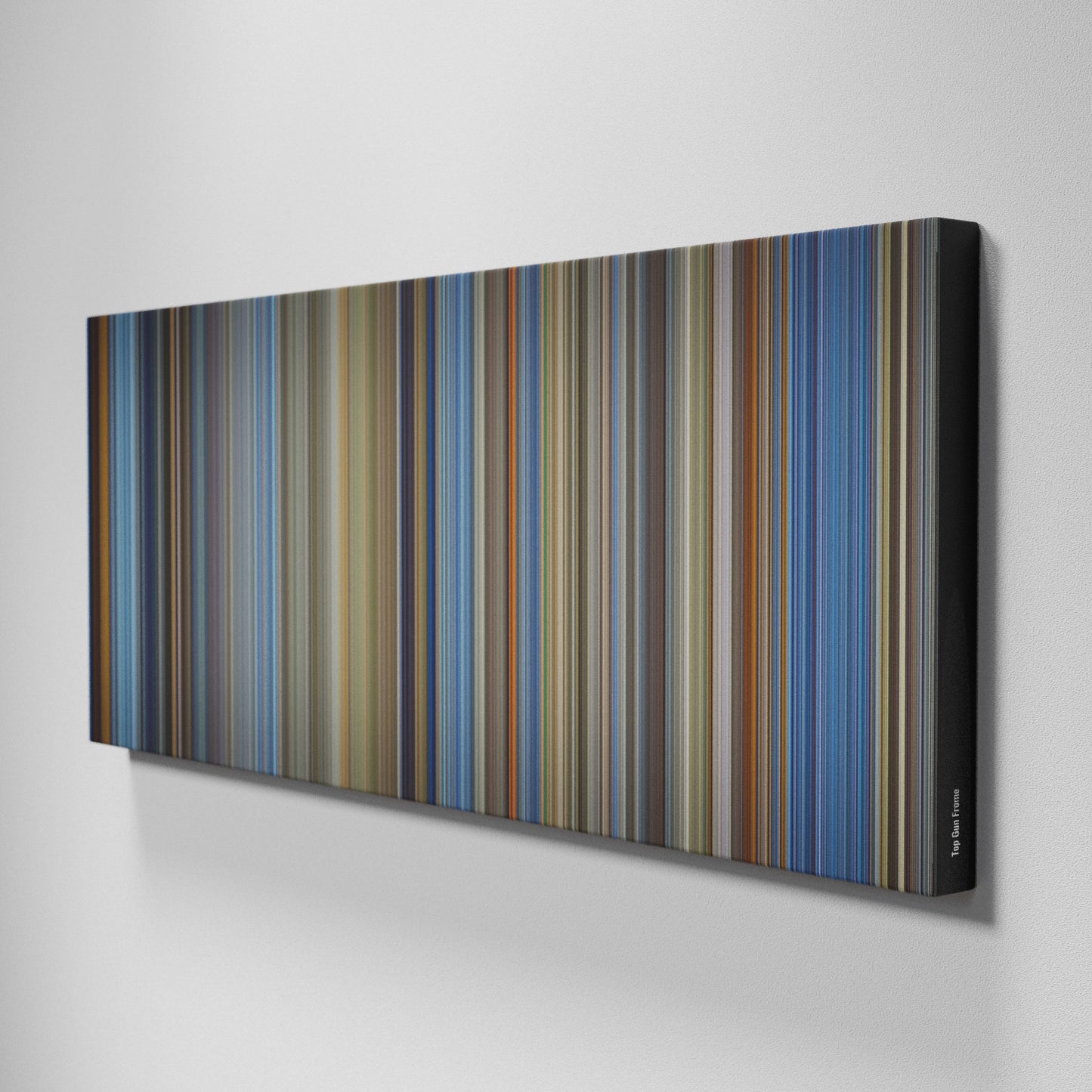 Side view of Buff's of Top Gun Frome on the wall