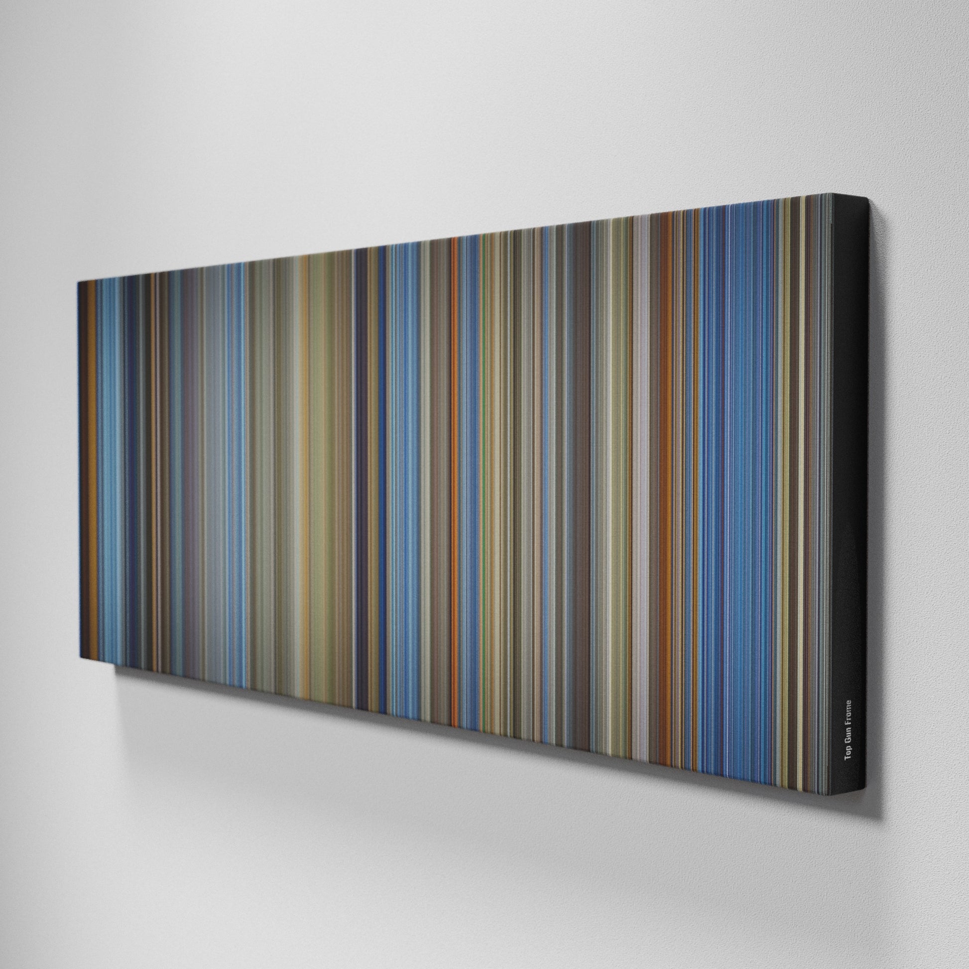 Side view of Buff's of Top Gun Frome on the wall