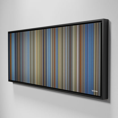 Side view of Framed Buff's of Top Gun Frome on the wall