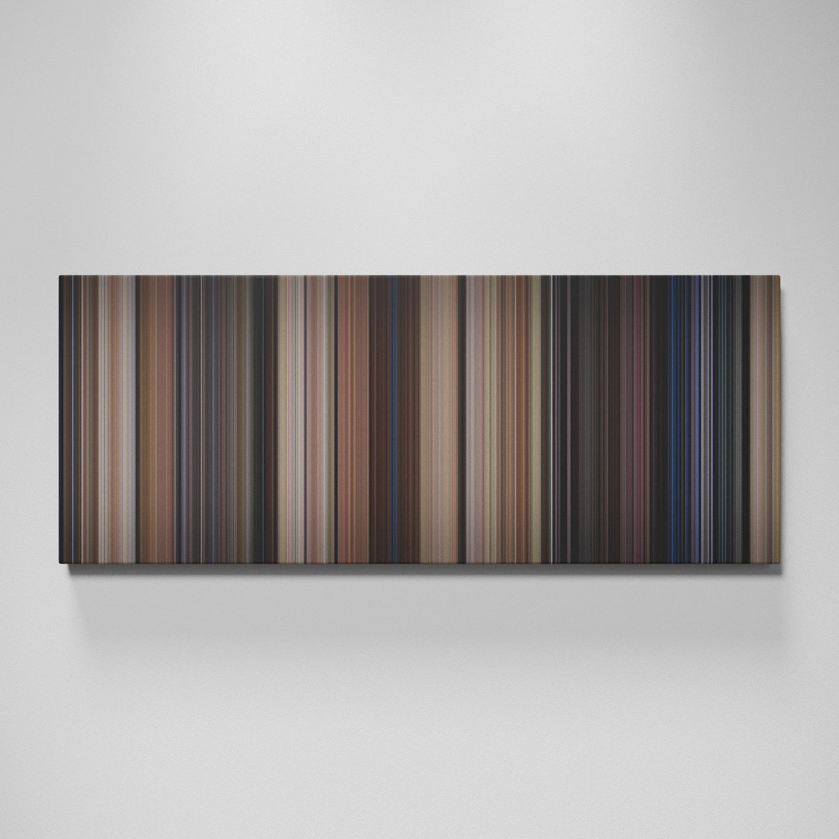 Back To The Future movie canvas wall art - color palette print